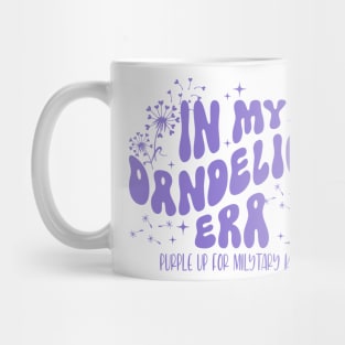In My Dandelion Era Purple Up For Military Kids Mug